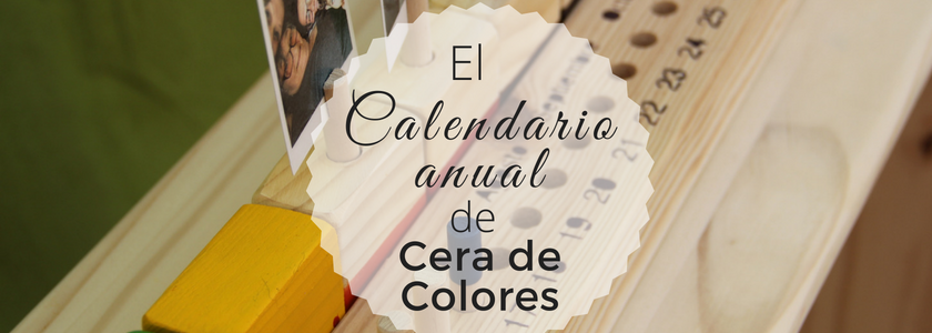 calendario anual cera de colores